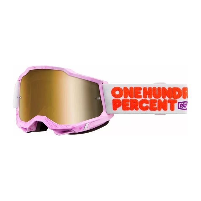 100% MX Goggles Accuri 2 Hundreds Gold Mirror